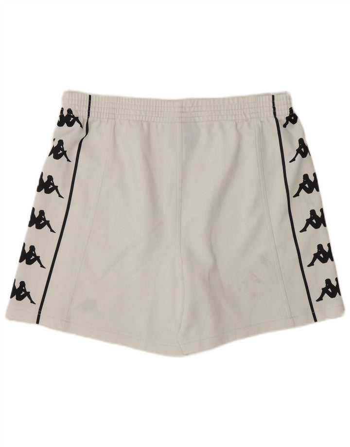 Kappa Herre grafiske sportsshorts store hvide polyester