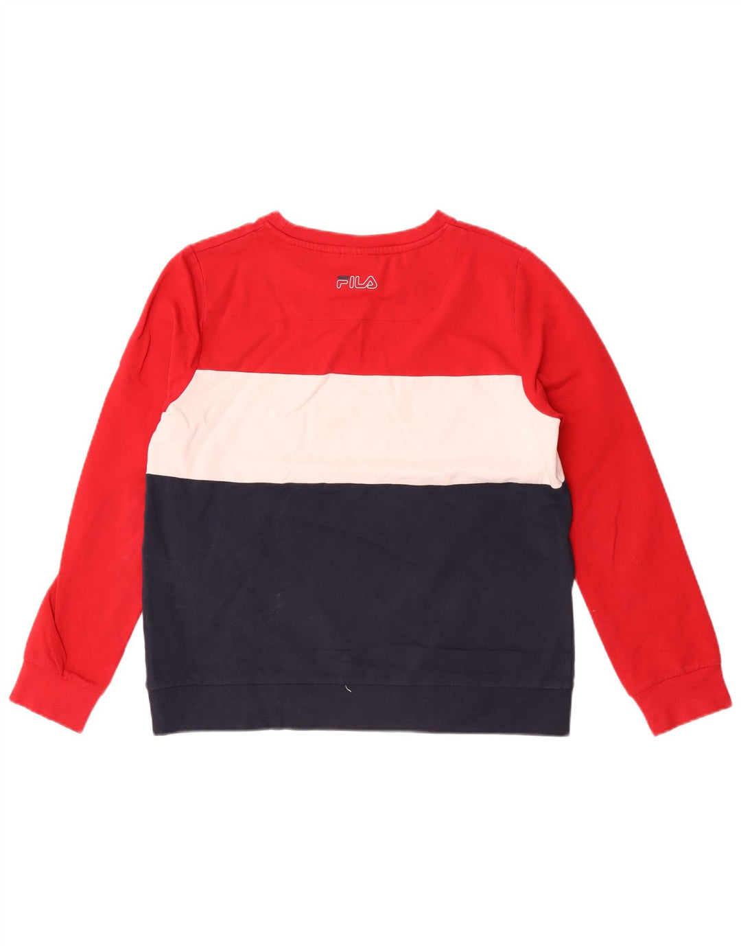 Fila Herre grafisk sweatshirt Jumper Lille flerfarvet Colourblock Bomuld