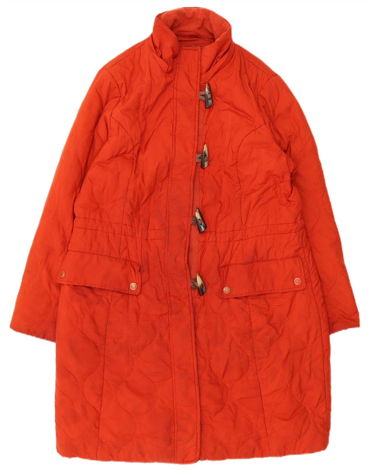 Marks & Spencer Dame Per Una Duffle Windbreaker Coat UK 16 Large Orange