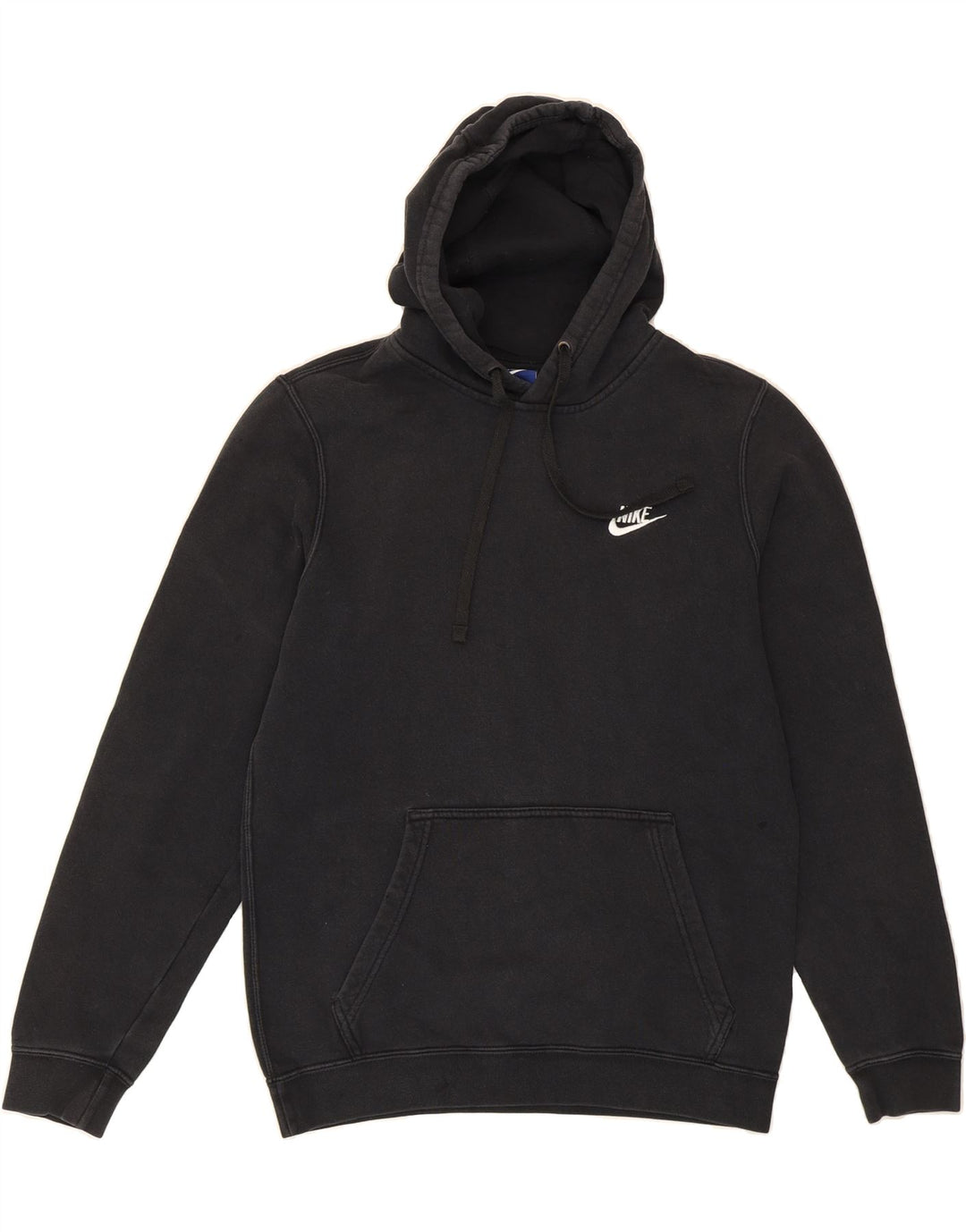 NIKE Mens Hoodie Jumper Small Black Cotton Vintage Nike and Second-Hand Nike from Messina Hembry 