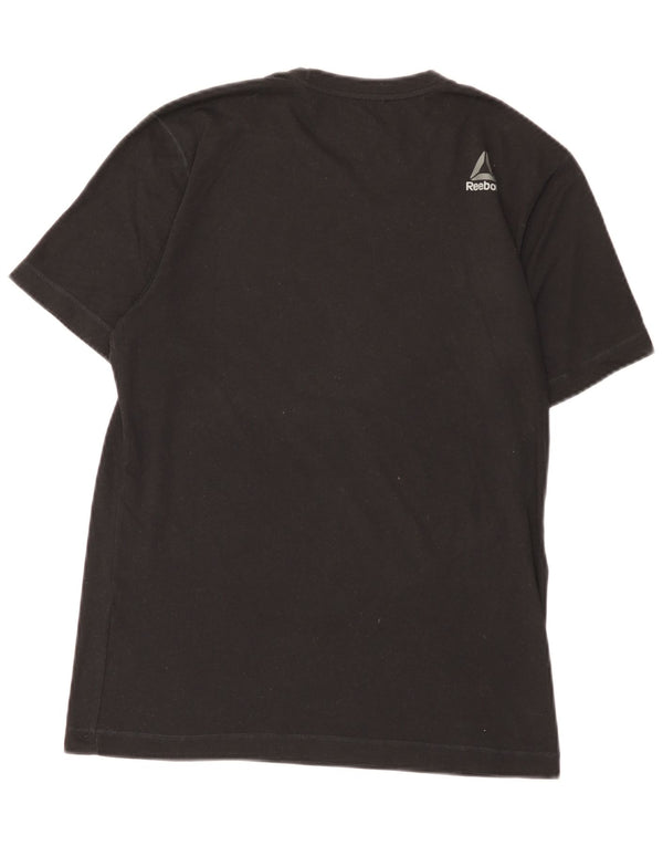 Reebok Herre Grafisk T-Shirt Top Lille Sort