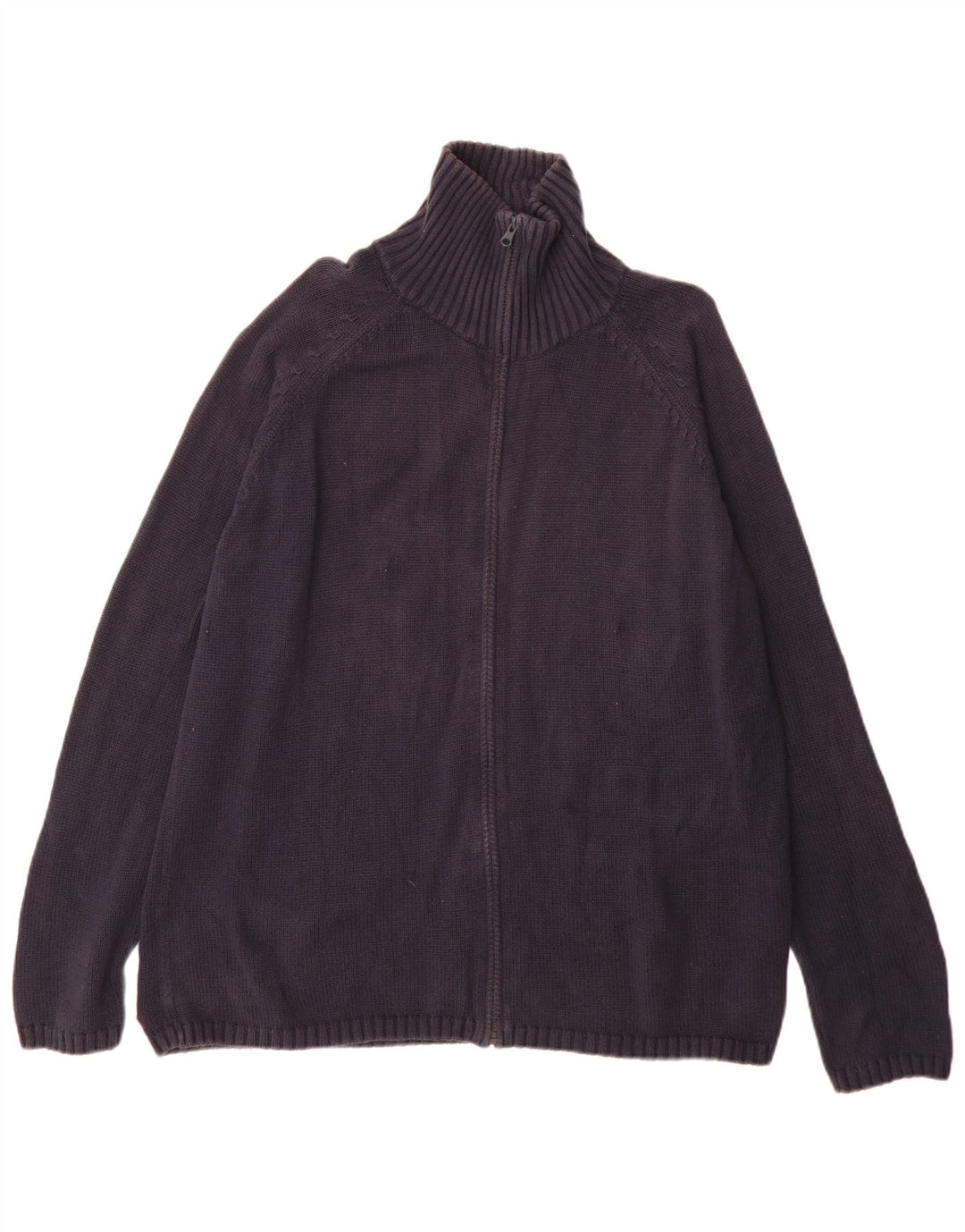 Zara herre cardigan sweater XL marineblå bomuld