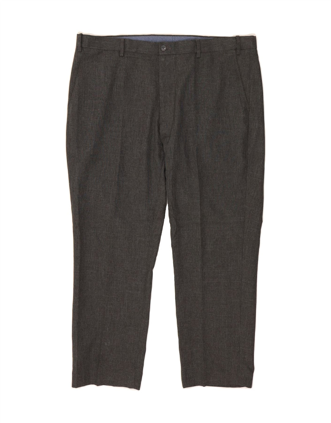 MARKS & SPENCER Mens Regular Suit Trousers W40 L29 Grey Polyester Vintage Marks & Spencer and Second-Hand Marks & Spencer from Messina Hembry 