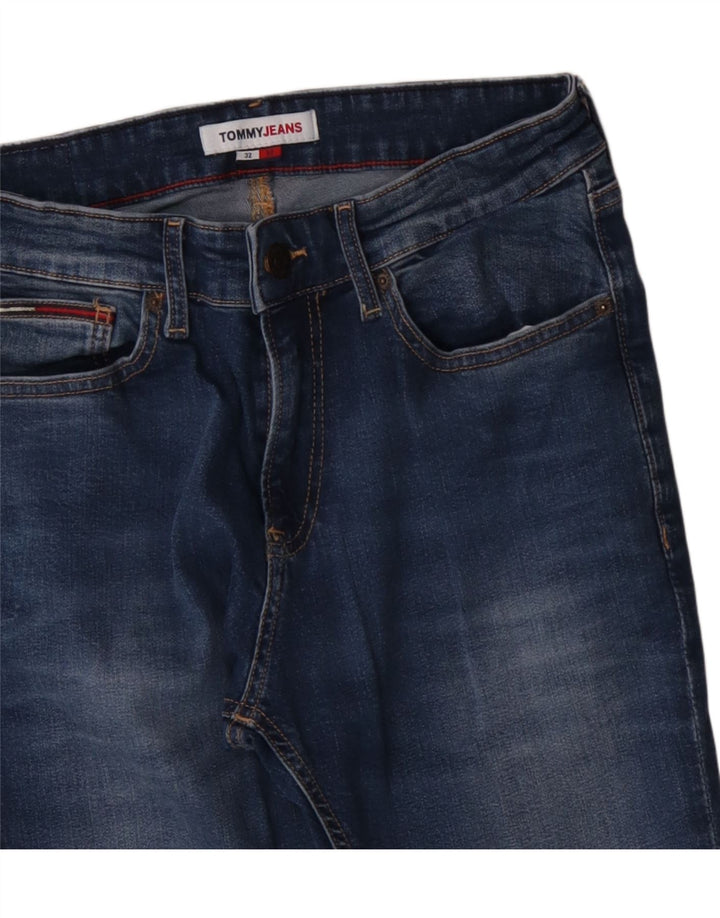 Tommy Hilfiger Herre Skinny Jeans W32 L32 Blå Bomuld