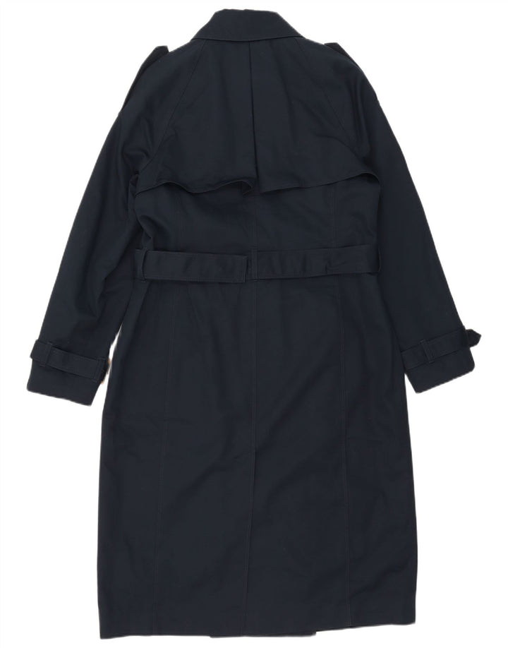 Marks & Spencer Trench Coat til kvinder UK 12 Mellem marineblå bomuld