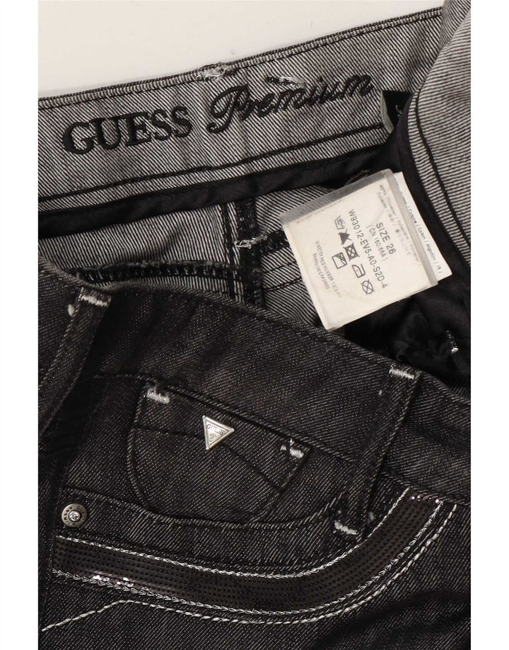 Guess Dame Bootcut Slim Jeans W26 L33 Grå Bomuld