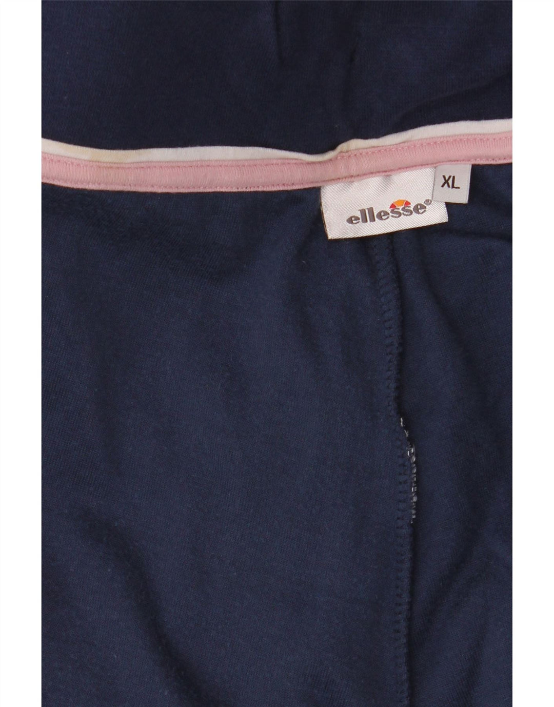 ELLESSE Dame Velour Træningsdragt Bukser UK 18 XL Navy Blue