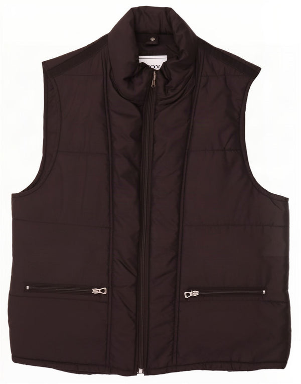 Geox Herre Respira Polstret Gilet UK 46 3XL Sort Nylon