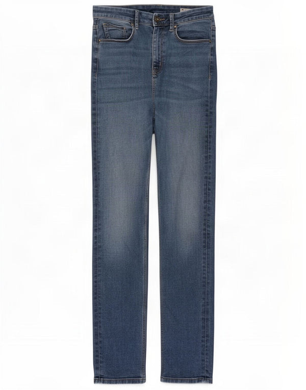 Marks & Spencer Dame Sienna Straight Jeans UK 12 Medium W30 L31 Blue