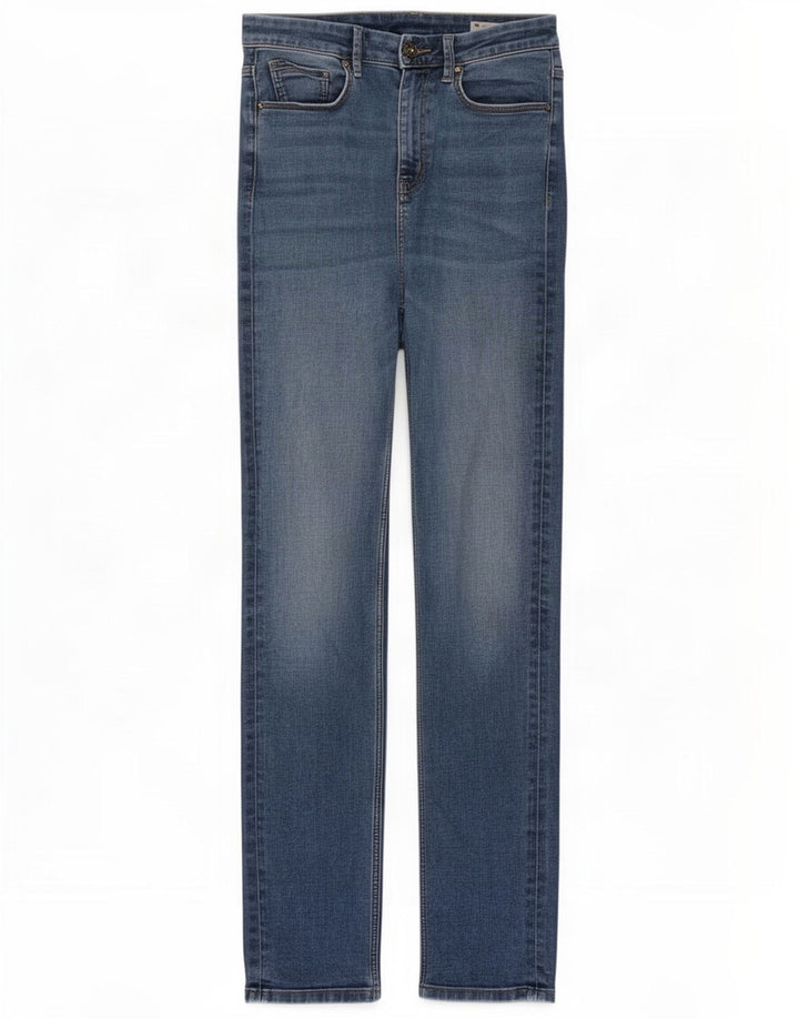 Marks & Spencer Dame Sienna Straight Jeans UK 12 Medium W30 L31 Blue