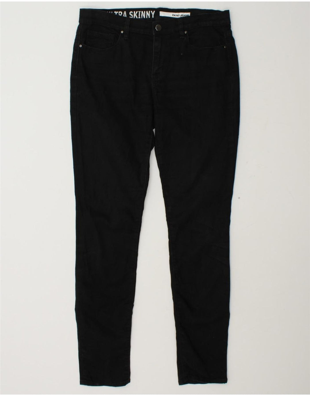 DKNY Womens Skinny Jeans US 6 Medium W30 L30 Black Cotton Vintage Dkny and Second-Hand Dkny from Messina Hembry 