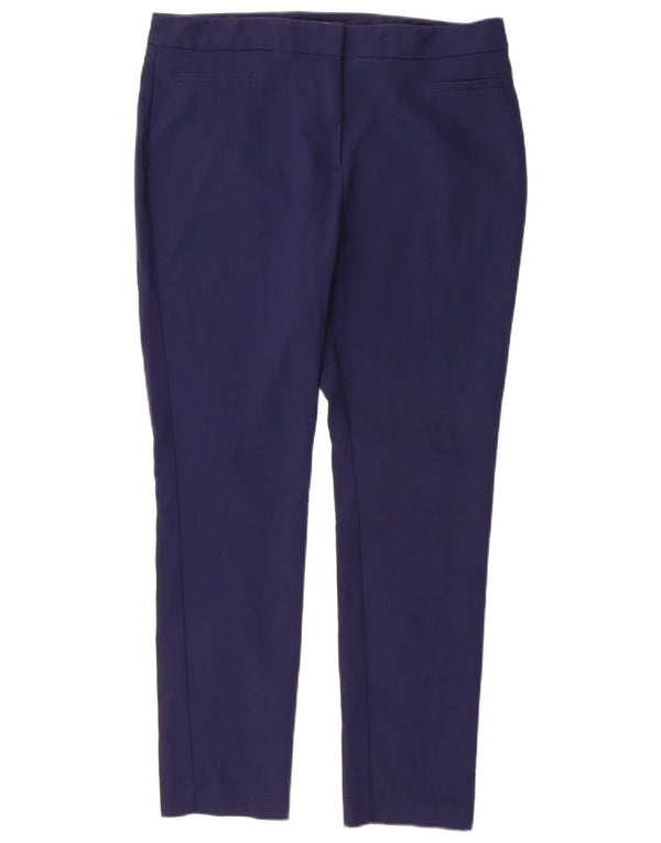 Marks & Spencer Dame Slim Casual Bukser UK 16 Large W34 L28 Navy Blue