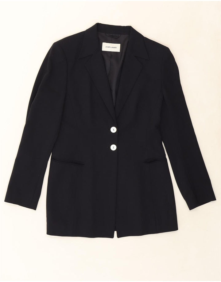 JOSEPH JANARD Womens 2 Button Blazer Jacket UK 12 Medium Navy Blue Vintage Joseph Janard and Second-Hand Joseph Janard from Messina Hembry 