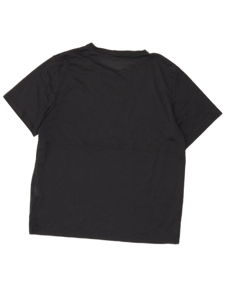 Nike Herre Dri Fit Running T-Shirt Top Stor Sort Polyester