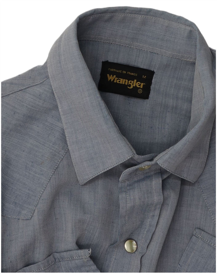 WRANGLER Mens Shirt Medium Blue