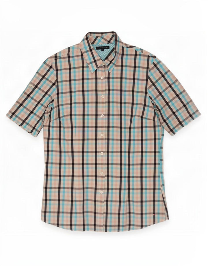 Tommy Hilfiger Kortærmet Dameskjorte US 8 Medium Multicolored Gingham