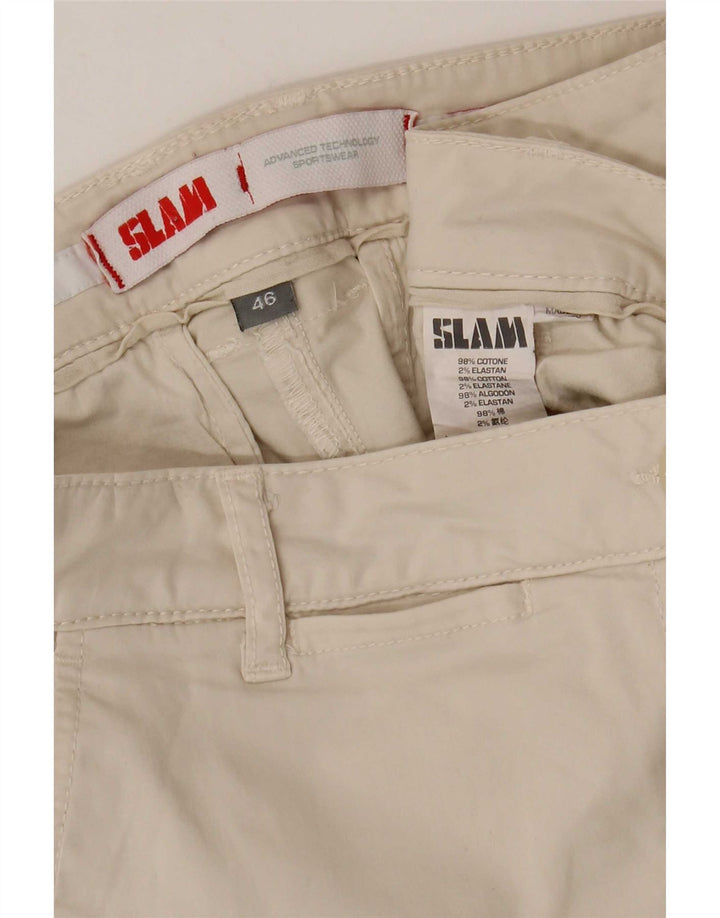 Slam Dame Chino Shorts IT 46 Large W32 Beige Bomuld