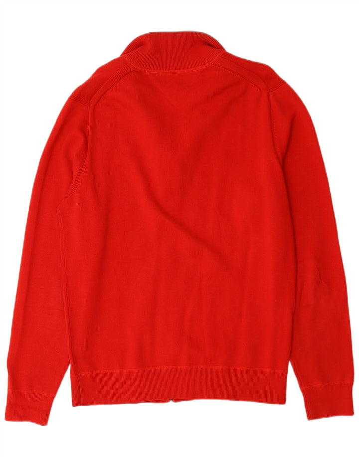 Tommy Hilfiger Herre Cardigan Sweater Medium Rød Bomuld