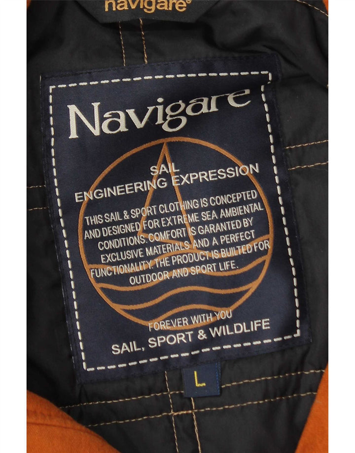 Navigare Herre Windbreaker Jacket UK 40 Large Brown