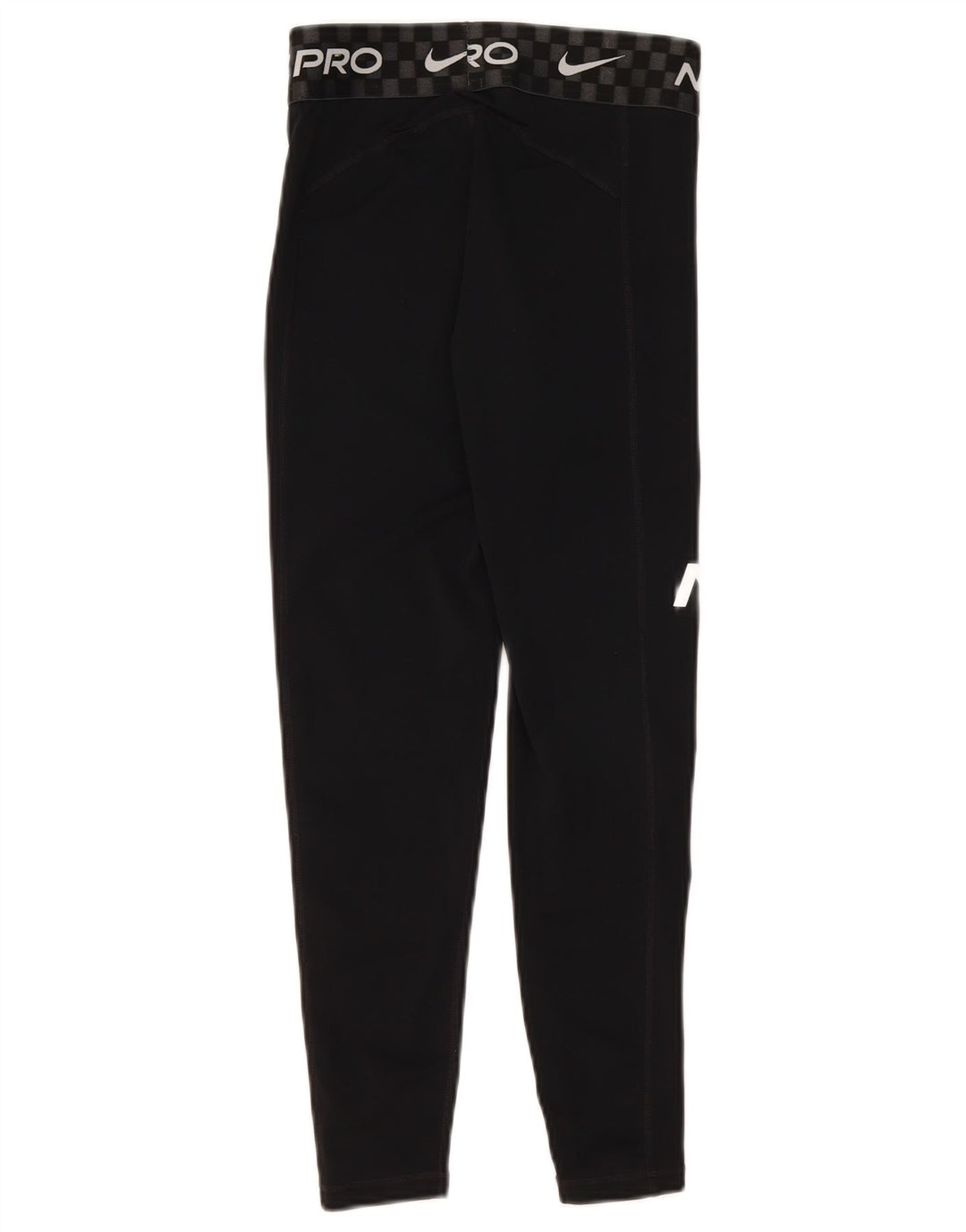 Nike Dame Dri Fit Graphic Crop Leggings UK 8 Small Black