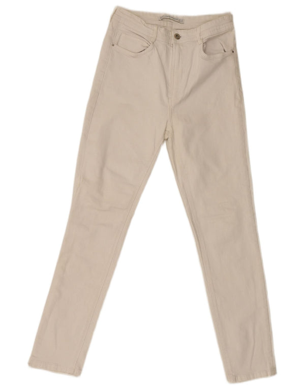 Zara Dame Trafaluc Skinny Jeans EU 38 Small W28 L27 Hvid Bomuld