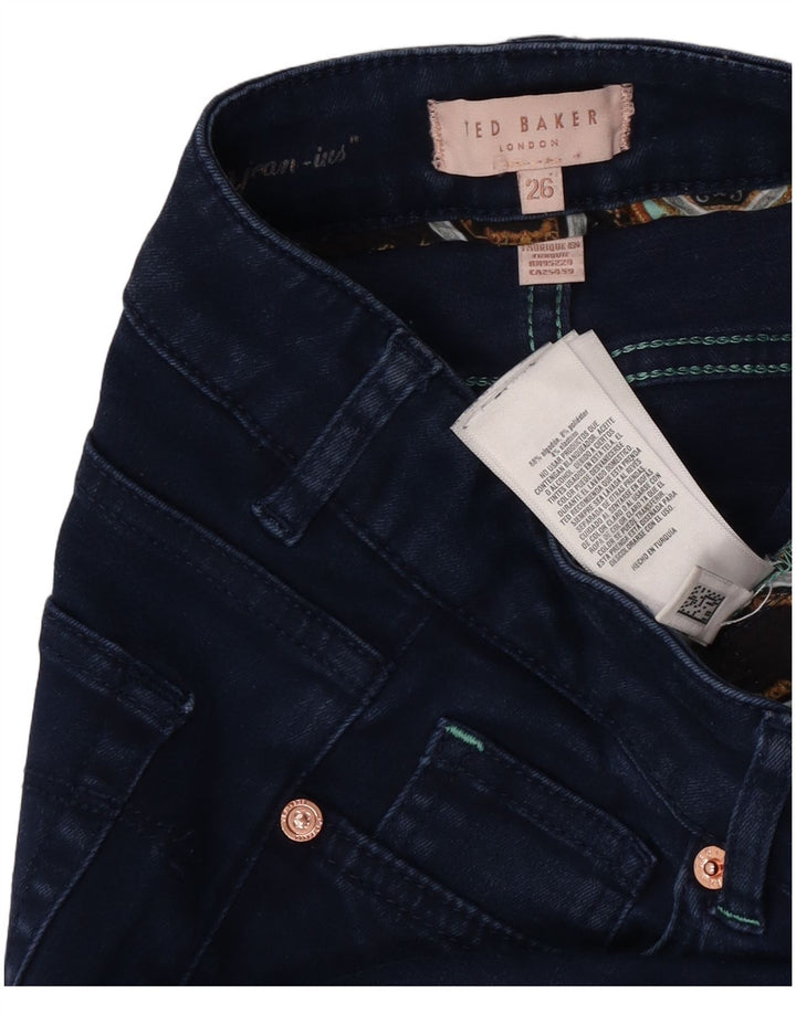 Ted Baker Dame Skinny Jeans W26 L26 Marineblå Bomuld