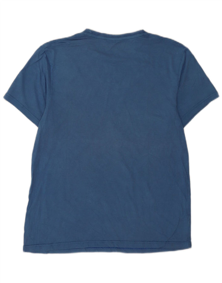 Billabong Herre Grafisk T-Shirt Top Lille Blå Bomuld