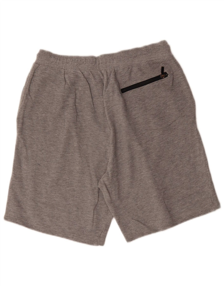 Zara Sportshorts til mænd, store grå flækkede bomuld