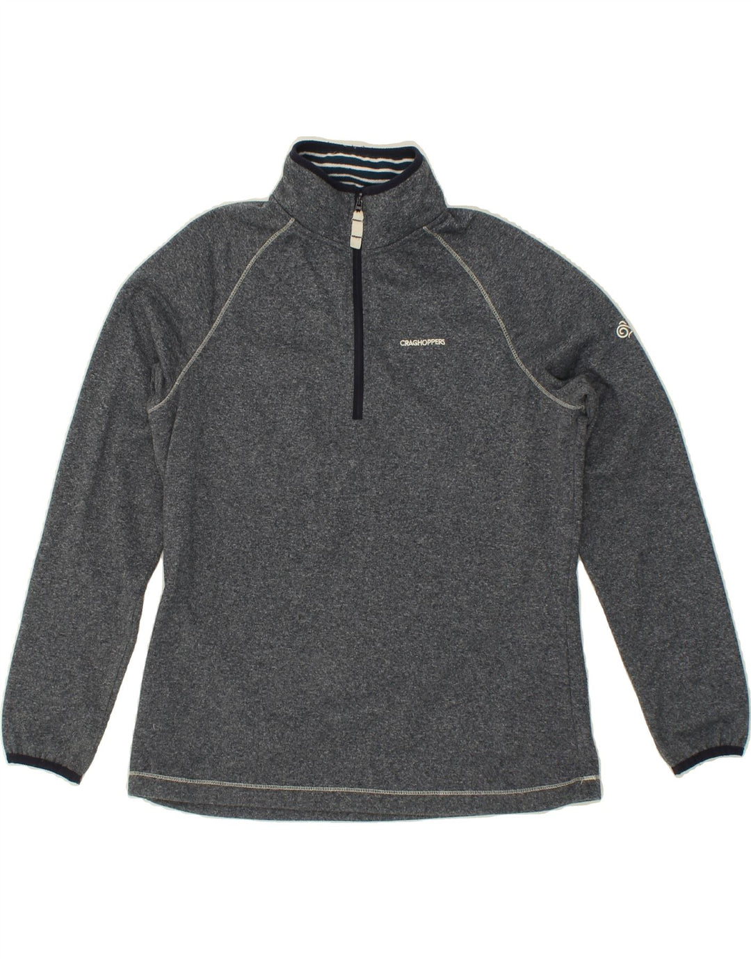 CRAGHOPPERS Womens Pullover Tracksuit Top UK 14 Large Grey Polyester Vintage CRAGHOPPERS and Second-Hand CRAGHOPPERS from Messina Hembry 