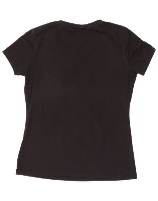 Liu Jo Grafisk T-Shirt Top UK 12 Medium Sort