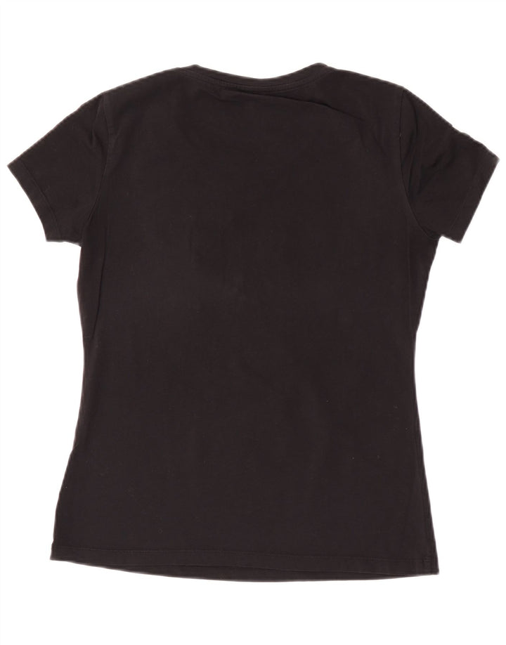 Liu Jo Grafisk T-Shirt Top UK 12 Medium Sort