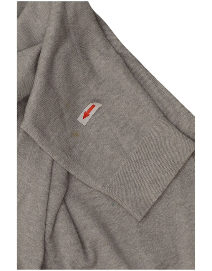 French Connection Womens Crop Oversized cardigan sweater UK 10 Small Grey
