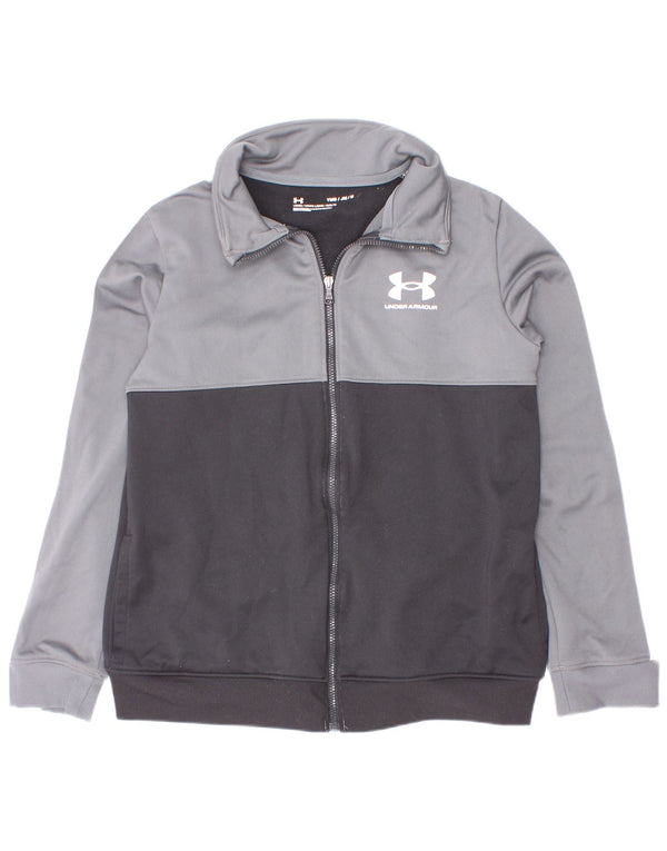 Under Armour drenge træningsdragt topjakke 9-10 år medium grå farveblok