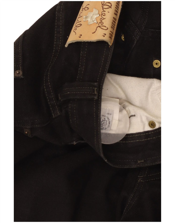 DIESEL Straight Jeans til mænd W36 L28 Sort bomuld