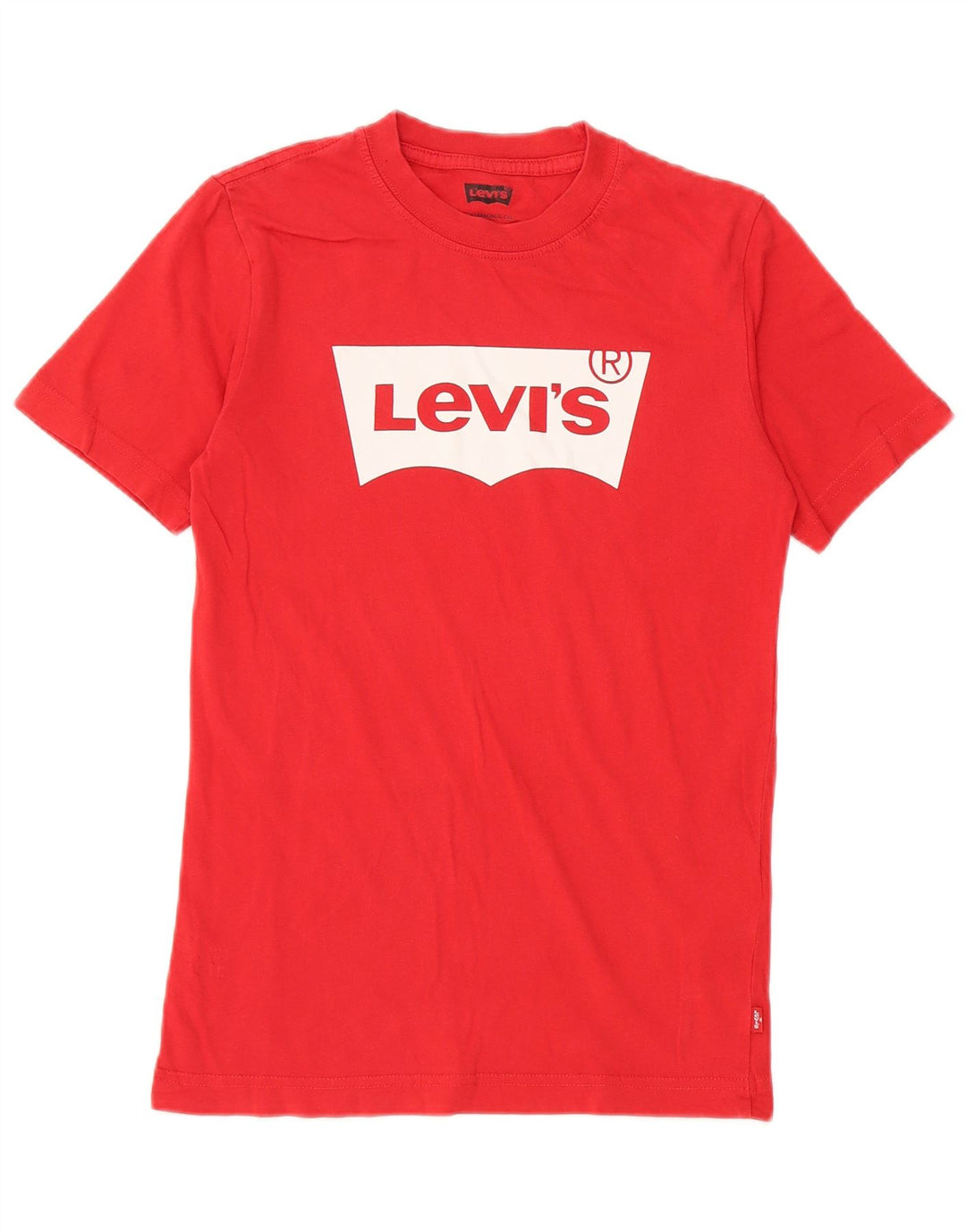 LEVI'S Drenge Grafisk T-Shirt Top 11-12 År Rød Bomuld