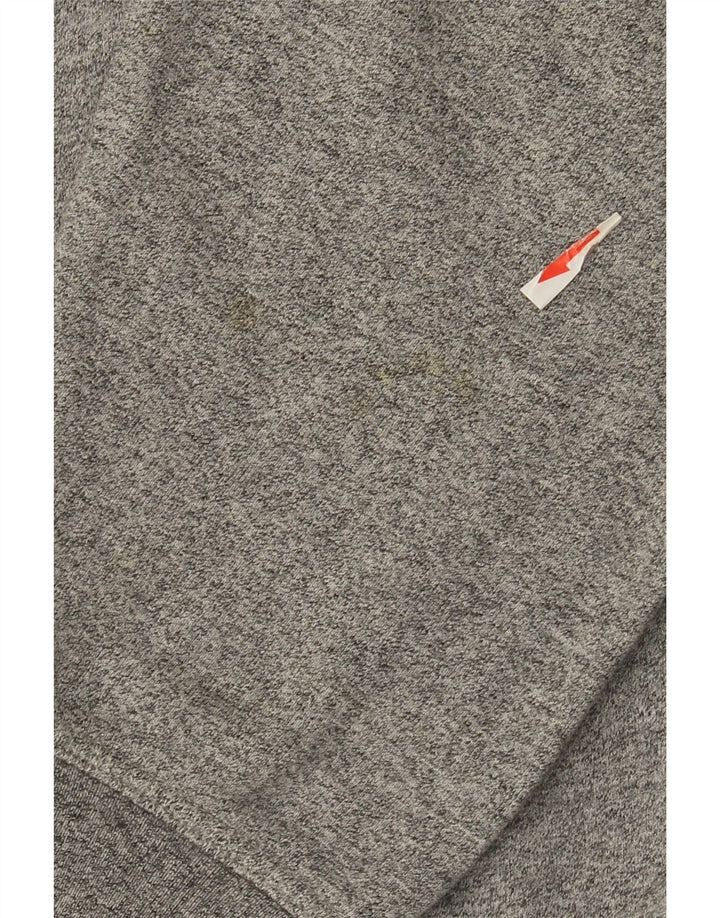 Champion Herre Grafisk Sweatshirt Jumper Large Grå Flecked Bomuld