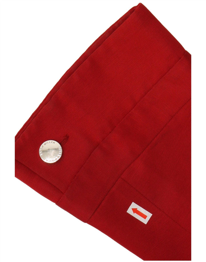 KAREN MILLEN Dame 3/4 ærmet overfrakke UK 10 Lille rød bomuld