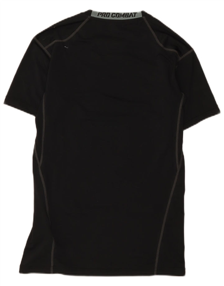 Nike Dame Dri Fit Grafisk T-Shirt Top UK 16 Stor Sort Polyester
