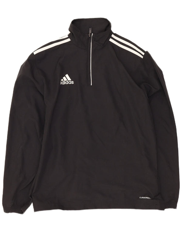 Adidas Herre Clima Proof Pullover Træningsdragt Top UK 34/36 Small Black