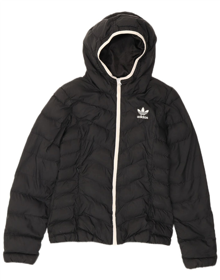Adidas hættejakke til kvinder UK 10 Lille sort polyester