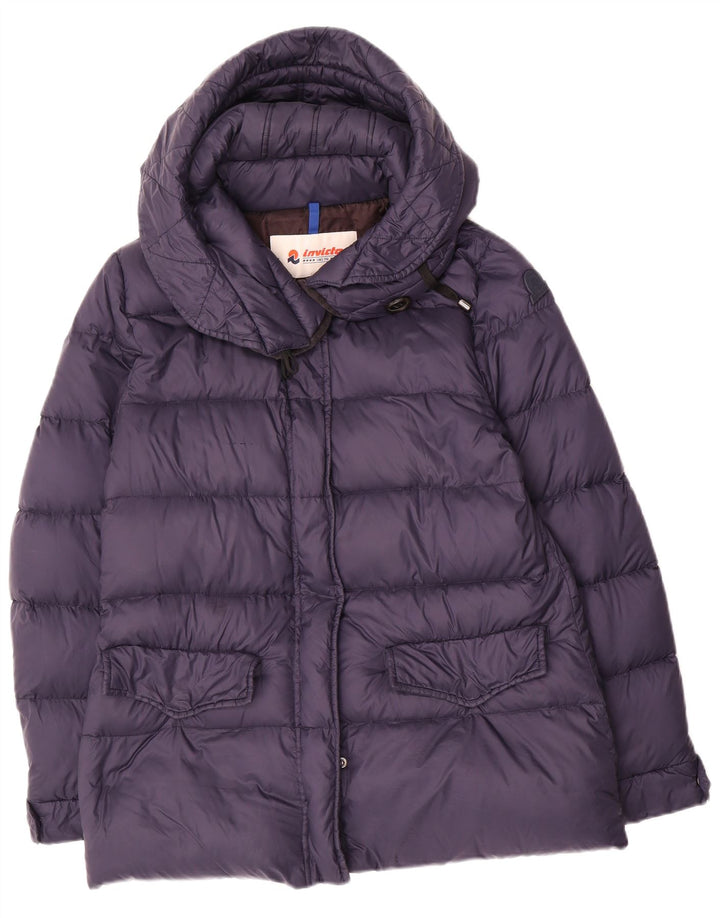 Invicta hættejakke til kvinder UK 14 Medium Navyblå nylon