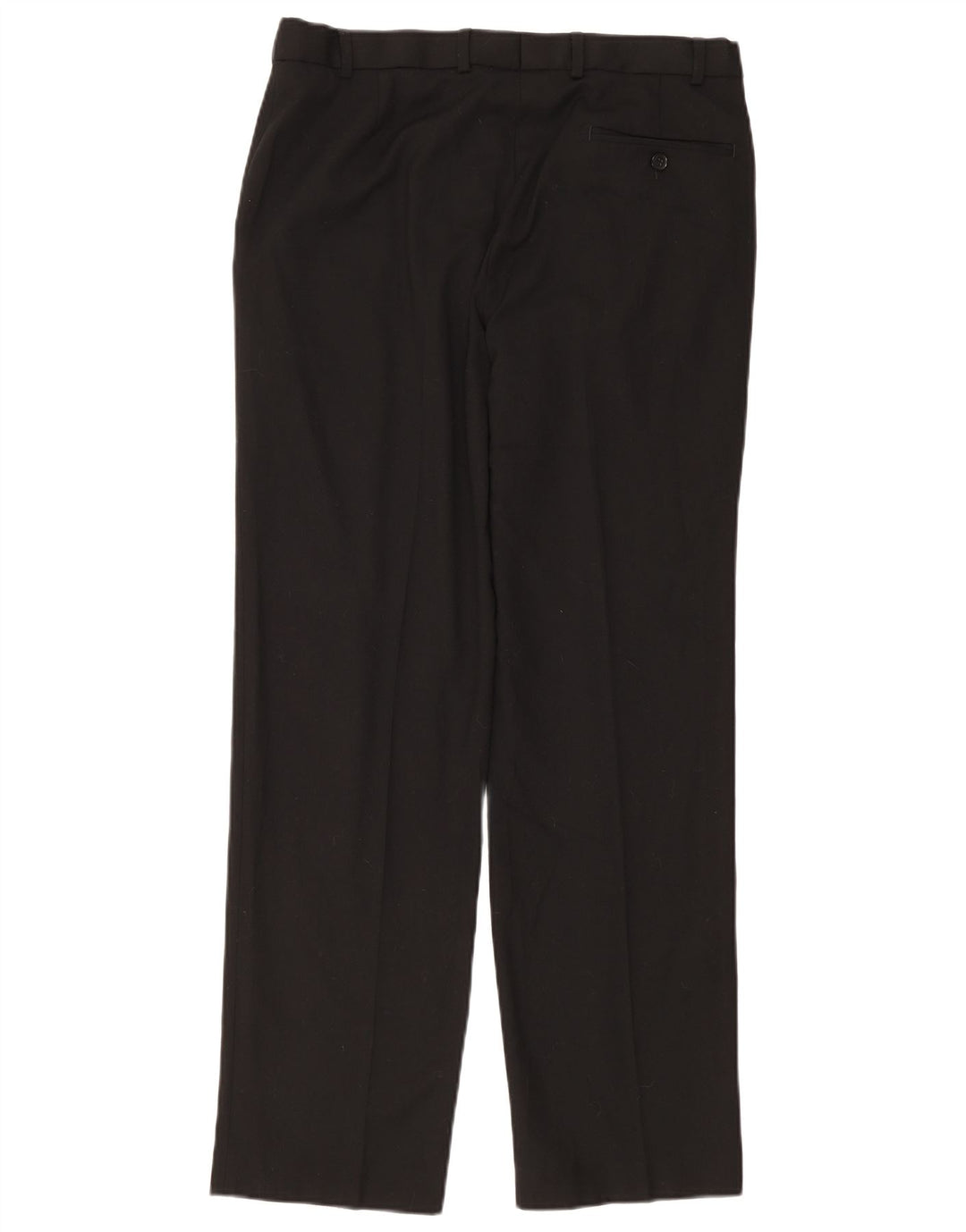 Marks & Spencer Straight Suit Bukser til mænd W34 L33 Sort polyester