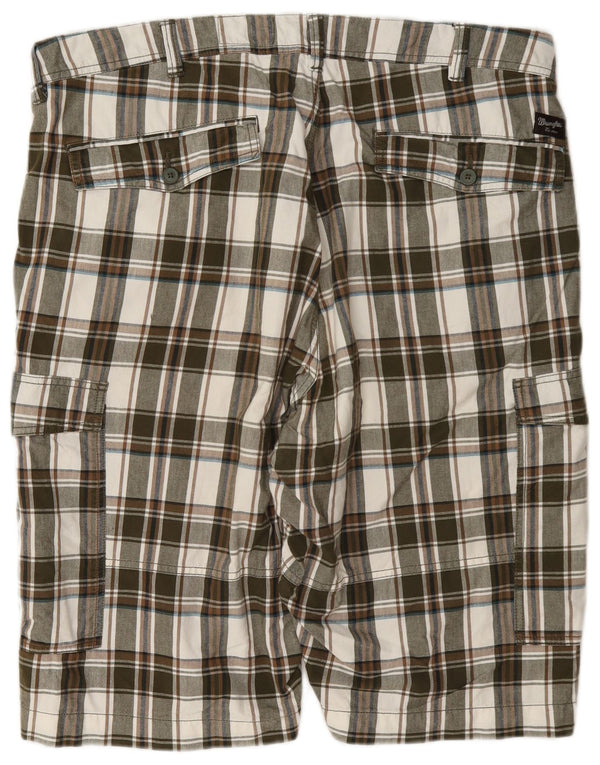 Wrangler Herre Cargo Shorts W42 2XL Flerfarvet ternet bomuld