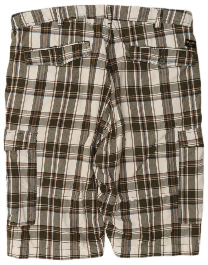 Wrangler Herre Cargo Shorts W42 2XL Flerfarvet ternet bomuld