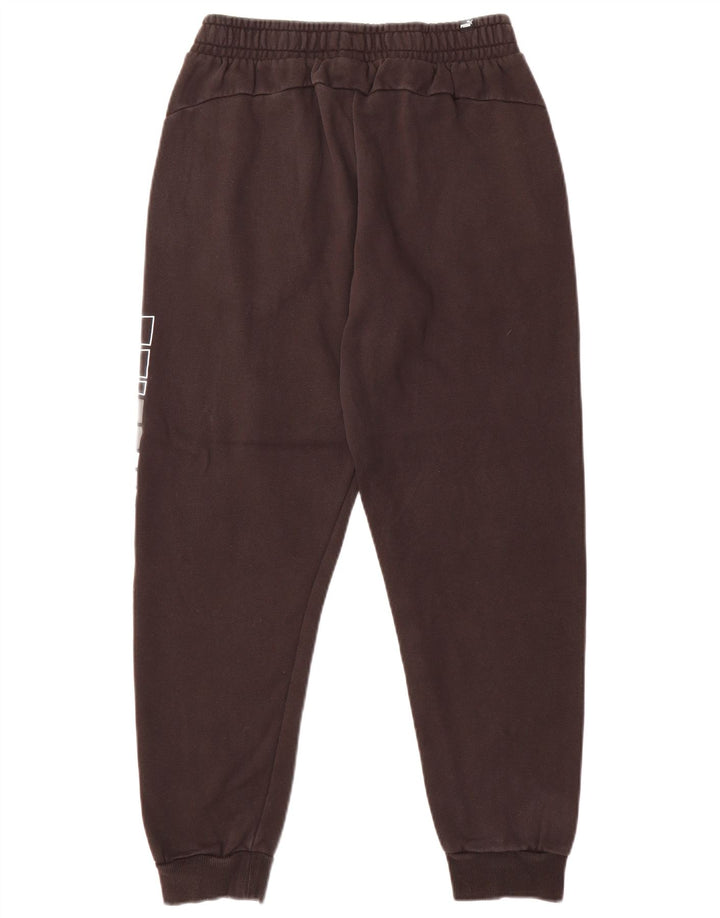 PUMA Mens Graphic Tracksuit Trousers Joggers Medium  Black