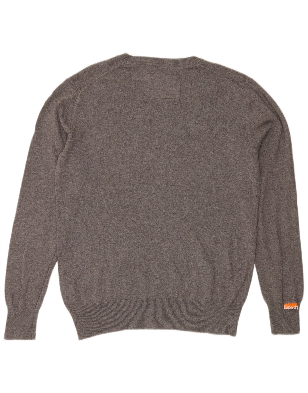 SUPERDRY Herre V-hals sweater Stor grå bomuld