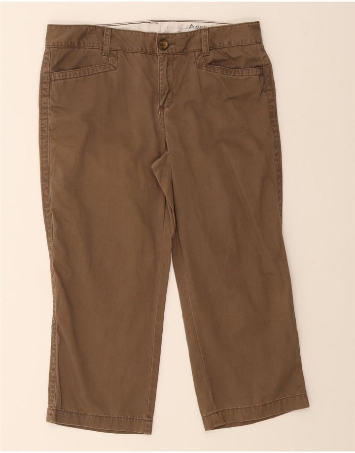 EDDIE BAUER Womens Blakely Fit Capri Trousers US 10 Large W32 L22 Grey Vintage Eddie Bauer and Second-Hand Eddie Bauer from Messina Hembry 