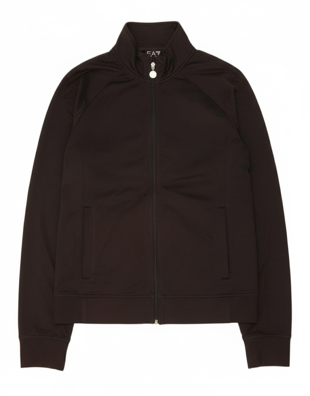 EMPORIO ARMANI Womens Tracksuit Top Jacket UK 16 Large Black