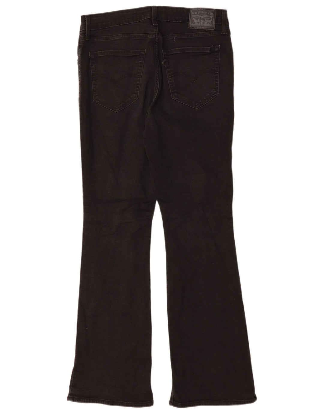 Levi's Womens 725 High Rise Bootcut Jeans W31 L30 Sort Bomuld