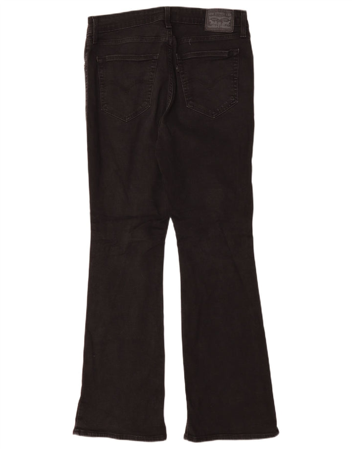 Levi's Womens 725 High Rise Bootcut Jeans W31 L30 Sort Bomuld